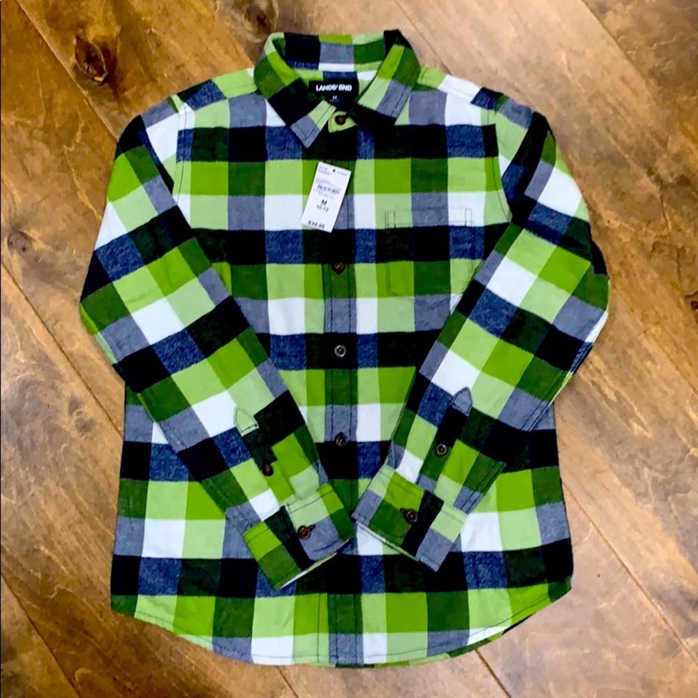 Lands End Boys flannel